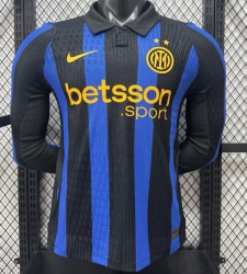 2627 Inter Milan Home long player version Soccer Jersey
